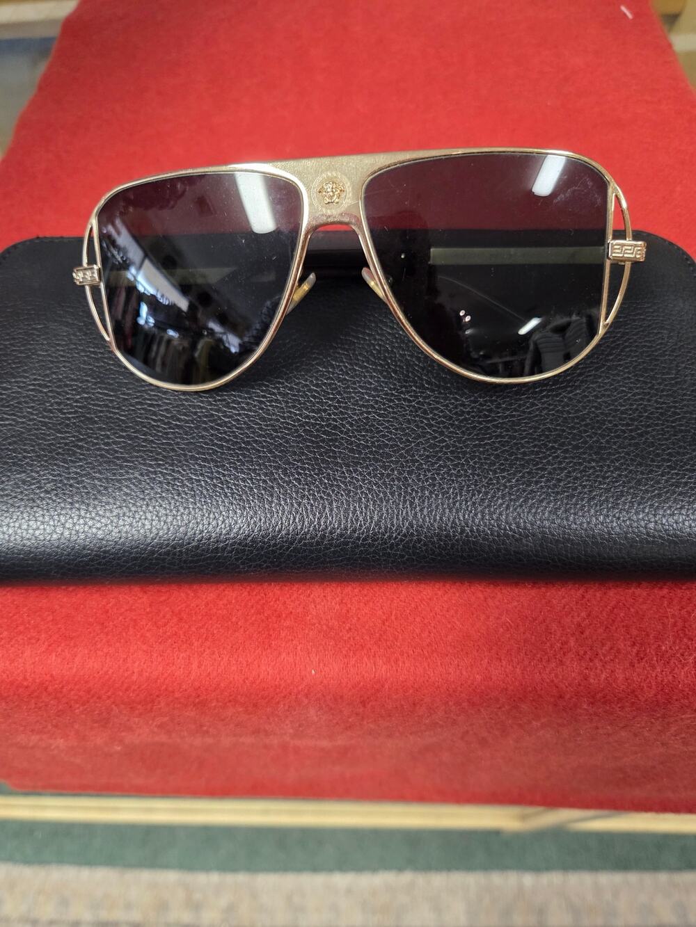 Versace gold framed Sunglasses